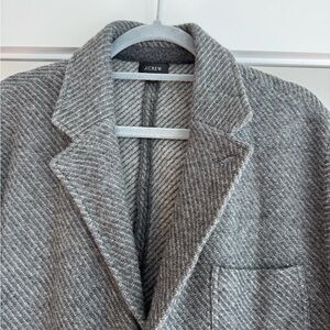 J. Crew Men's Charcoal Herringbone Cardigan